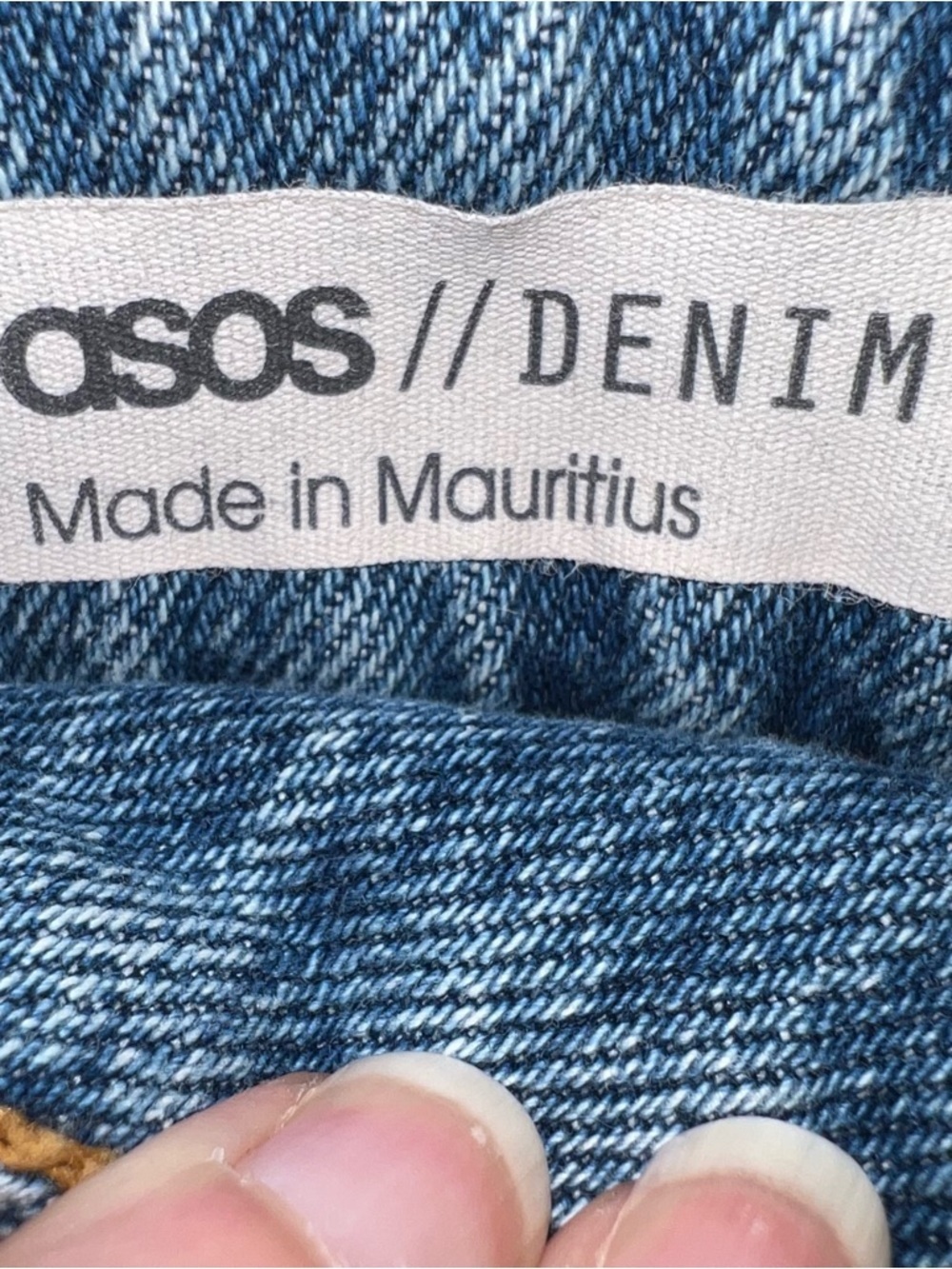 ASOS Blue Denim Wrap Mini Skirt Snap Front Y2K 90’s Casual Size US 4 NWT - Picture 13 of 13